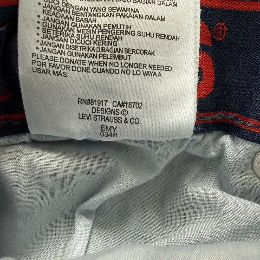 Levi's 514 Youth Boys Jeans Size 16 Regular Denim Straight Leg Adjustable Waist